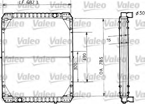 VALEO 730733 Radiator, engine cooling